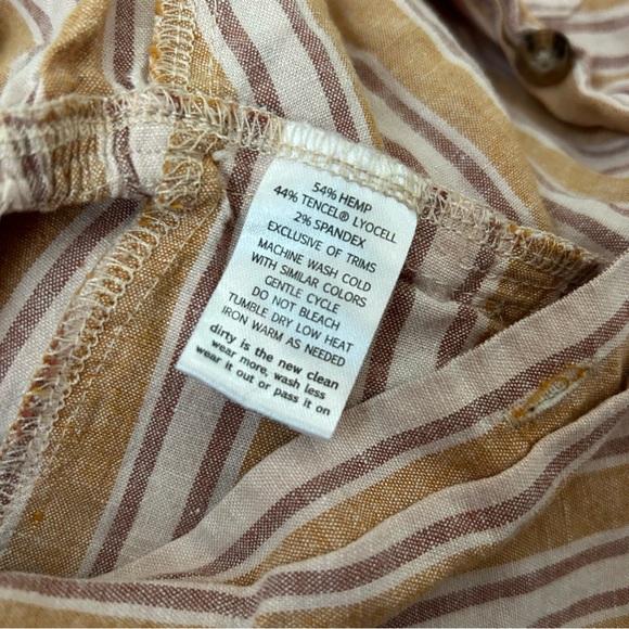 Toad&Co Taj Short Sleeve Jumpsuit in Sunset Stripe | size small - Picture 6 of 7